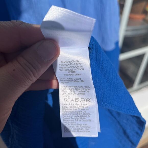 J Crew Colorblock Cotton Gauze Tiered Dress NWT - Picture 6 of 8